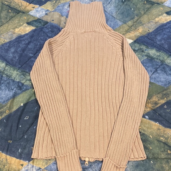 Jessica Sport Zip-Up Hoodie Womens Small Tan Worn Excellent Condition - Picture 7 of 7